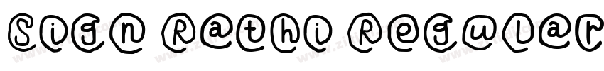 Sign Rathi Regular字体转换